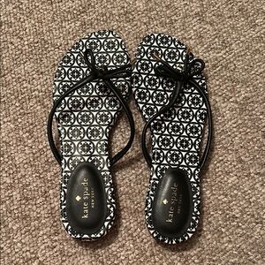 Kate Spade Black Patterned Women's Sandals
